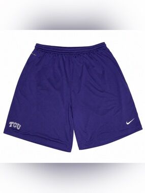 Texas Christian University Nike Men's TCU Purple Athletic Shorts w/ Swoosh NCAA